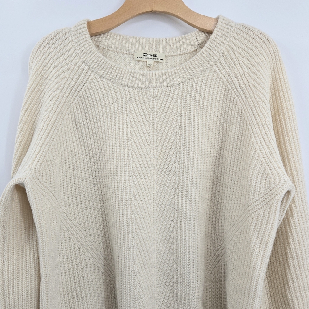 Madewell Sweater Fisherman reSourced Cashmere Ribbed - Picture 8 of 12